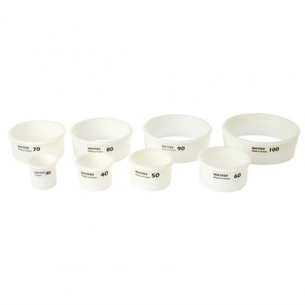 Lot de découpoirs ronds unis Exoglass 30 à 100mm Matfer
