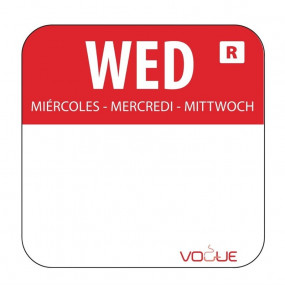 Etiquettes jours de la semaine et distributeur Vogue
