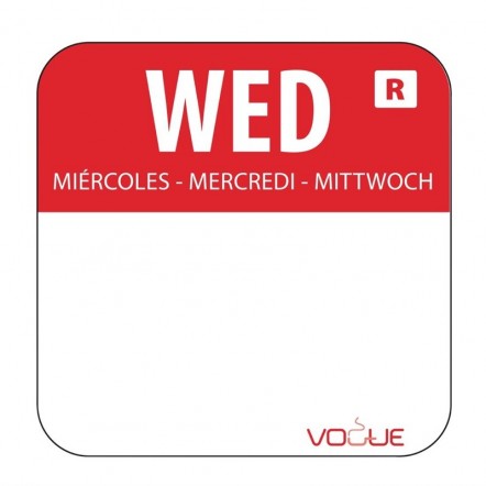 Etiquettes jours de la semaine et distributeur Vogue