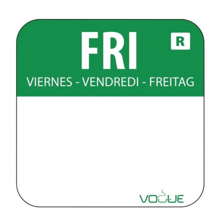Etiquettes jours de la semaine et distributeur Vogue
