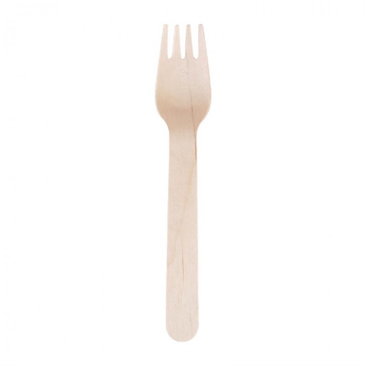 Fourchettes En Bois Jetables - Lot De 200, Biodégradables, Pour Fêtes Et Pique-niques