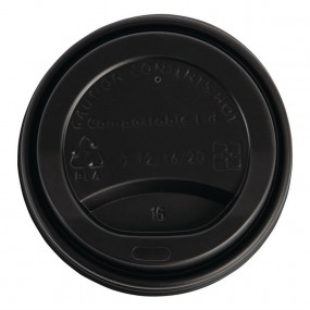 Couvercles gobelets boissons chaudes CPLA compostables Fiesta Green 34 cl