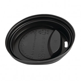 Couvercles gobelets boissons chaudes CPLA compostables Fiesta Green 34 cl