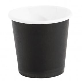 Gobelets jetables à café espresso Fiesta noirs 120ml x50