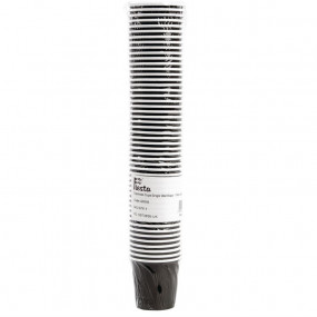 Gobelets jetables à café espresso Fiesta noirs 120ml x50