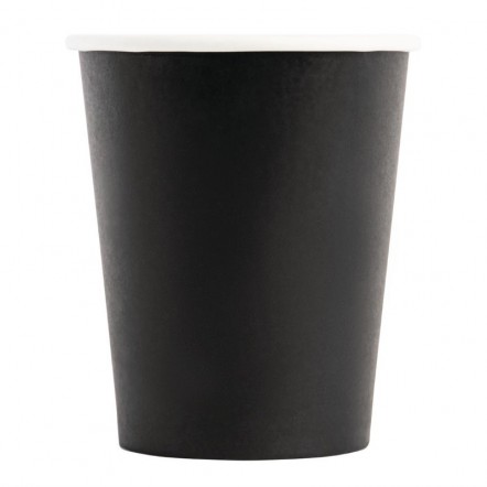Gobelets jetables boissons chaudes Fiesta noirs 225ml x50