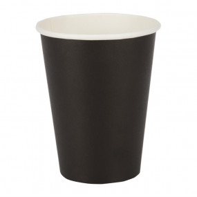 Gobelets jetables boissons chaudes Fiesta noirs 340ml x1000