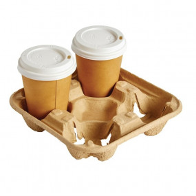Porte-gobelets jetables 4 alvéoles