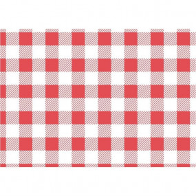 Papier ingraissable vichy rouge 310x380mm lot de 200
