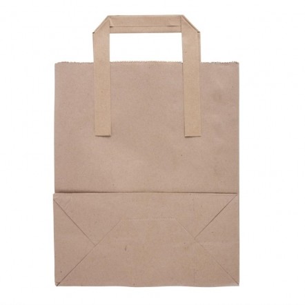 Sacs en papier recyclable marron 255 x 215mm