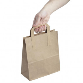 Sacs en papier recyclable marron 255 x 215mm