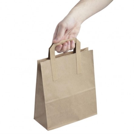 Sacs en papier recyclable marron 255 x 215mm