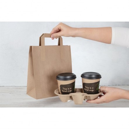 Sacs en papier recyclable marron 255 x 215mm