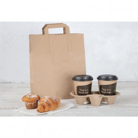 Sacs en papier recyclable marron 305 x 254mm