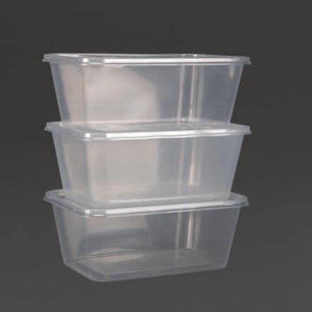 Récipient en plastique pour micro-ondes 1L