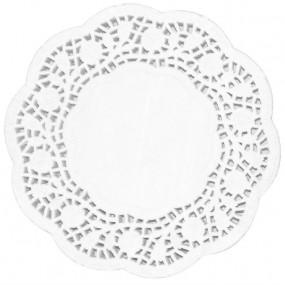 Napperons ronds en papier Fiesta 100mm