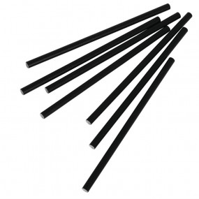 Pailles agitateurs en papier compostables Fiesta Green noires