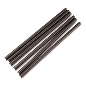Pailles agitateurs en papier compostables Fiesta Green noires