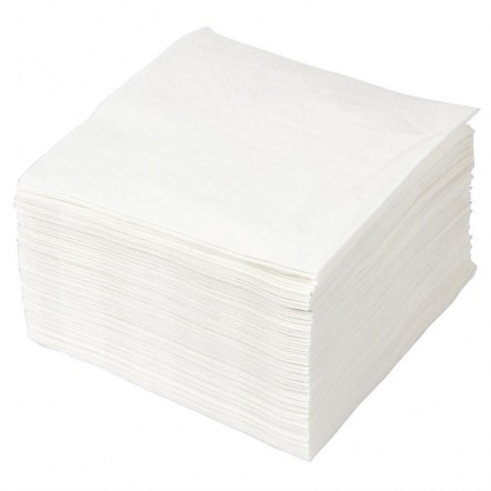 Serviettes cocktail blanches Fasana 250mm