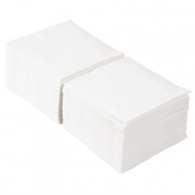 Serviettes cocktail blanches Fasana 250mm