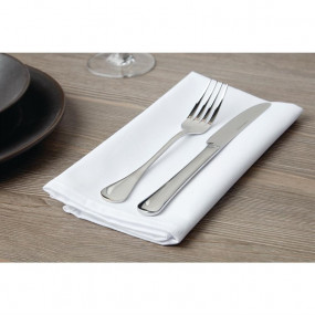 Serviettes blanches en...