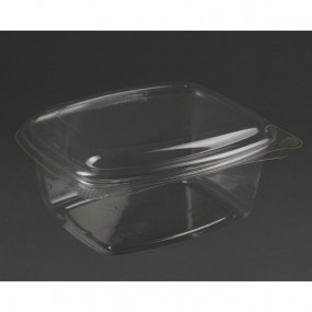 Barquettes à charnière compostables en PLA Vegware 47,3 cl (x250)