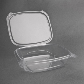 Barquettes à salade avec couvercle compostables en PLA Fiesta Green 682ml