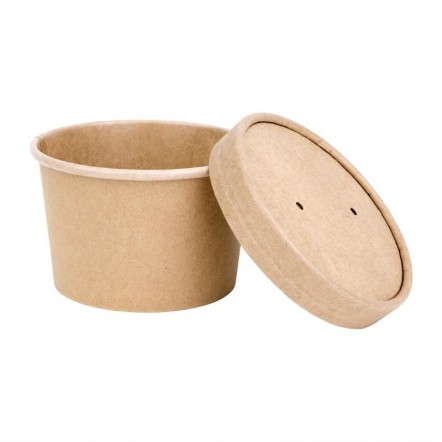 Pots à soupe compostables en PLA Fiesta Green 98 mm - 23 cl (x500)