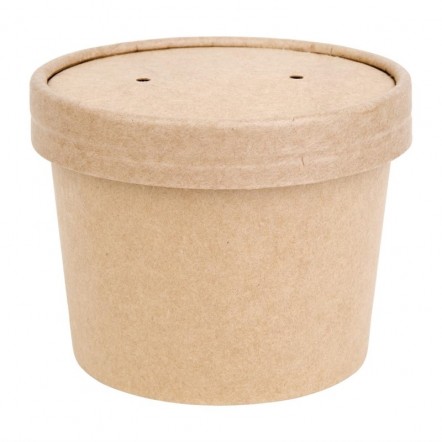Pots à soupe compostables en PLA Fiesta Green 98 mm - 34 cl (x500)