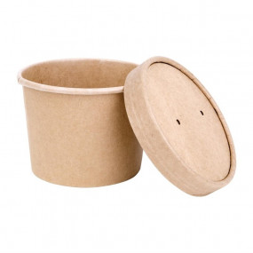 Pots à soupe compostables en PLA Fiesta Green 98 mm - 34 cl (x500)