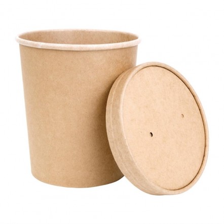 Pots à soupe compostables en PLA Fiesta Green 90,9 cl