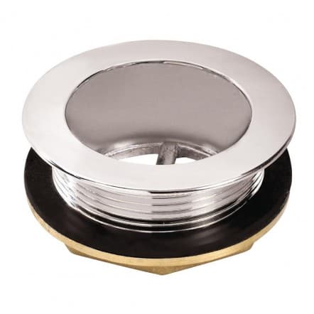 Crépine de vidange en inox et plastique 38mm