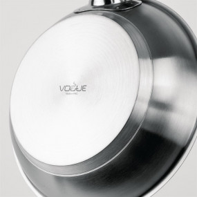 Poêle induction en acier inoxydable Vogue 200mm