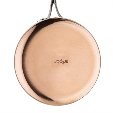 Casserole en cuivre 3 couches Vogue 18 cm