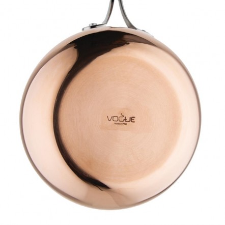 Sauteuse évasée en cuivre 3 couches Vogue 20 cm