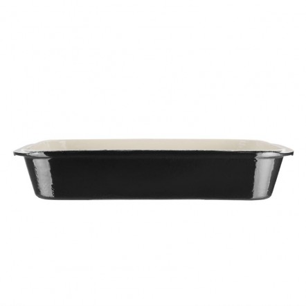 Plat à rôtir en fonte Vogue noir 405 x 250mm