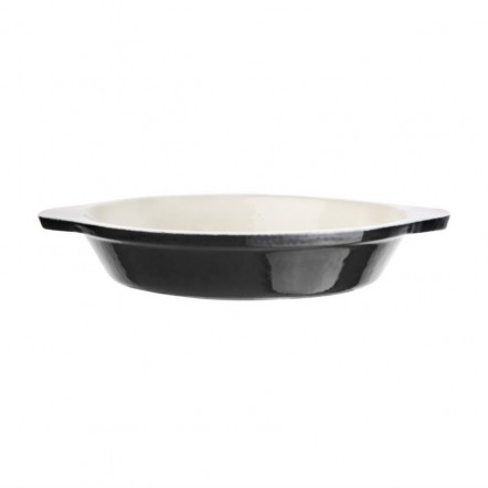 Plat à gratin rond noir Vogue 400ml