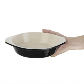 Plat à gratin rond noir Vogue 750ml