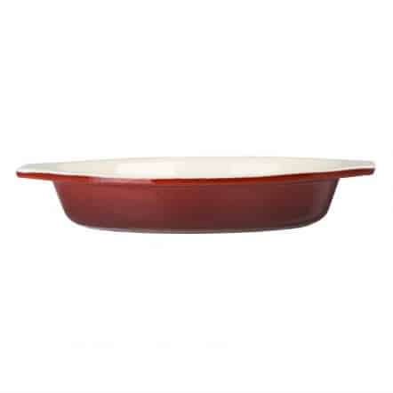 Plat à gratin ovale rouge Vogue 650ml