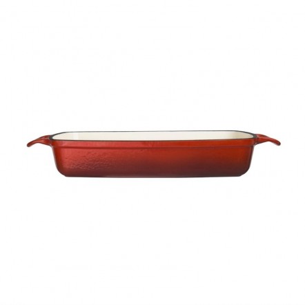 Plat en fonte rectangulaire Vogue rouge 2,8L