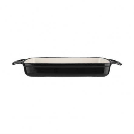 Plat en fonte rectangulaire Vogue noir 1,8L