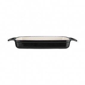 Plat en fonte rectangulaire Vogue noir 2,8L