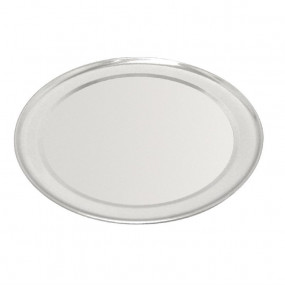 Plaque à pizza Vogue en aluminum bord large 25,5 cm