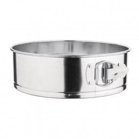 Moule rond à charnière en fer blanc 220mm Vogue