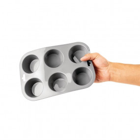 Plaque flexible en silicone 6 muffins Vogue
