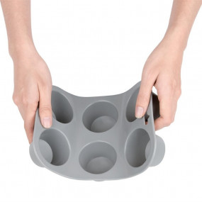 Plaque flexible en silicone 6 muffins Vogue