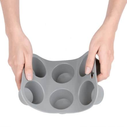 Plaque flexible en silicone 6 muffins Vogue