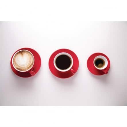 Tasse à espresso Olympia 100ml rouge