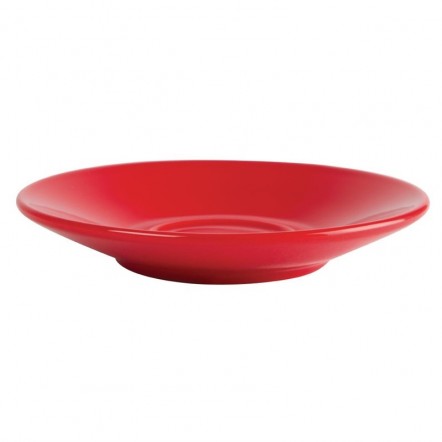Soucoupe pour tasse espresso Olympia rouge 117mm