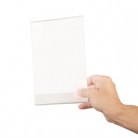 Protège-menus incliné en acrylique Olympia A5